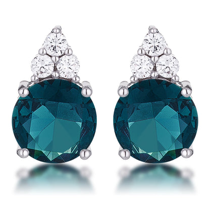 Abigail 9mm Round CZ Stud Earrings | 3ct