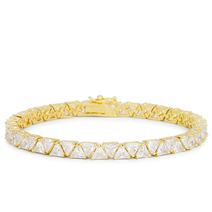 Freya 5mm Trillion CZ Tennis Bracelet | 7in | 28ct