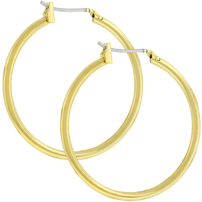 Glem Small-Medium-Large Fashion Hoop Earrings | 1.2in -1.4in - 1.8in