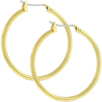 Glem Small-Medium-Large Fashion Hoop Earrings | 1.2in -1.4in - 1.8in