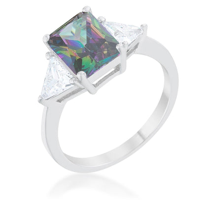 Gretchen 9x7mm Radiant CZ Engagement Ring | 3ct