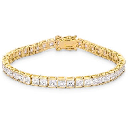 Hazel 4mm Princess CZ Tennis Bracelet | 7.25in | 19ct