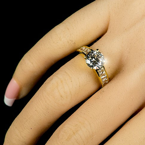 Isodra 8mm Round Solitaire Engagement Ring | 2ct - Beloved Sparkles