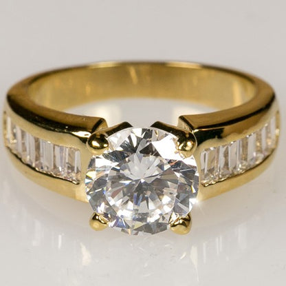 Isodra 8mm Round Solitaire Engagement Ring | 2ct - Beloved Sparkles