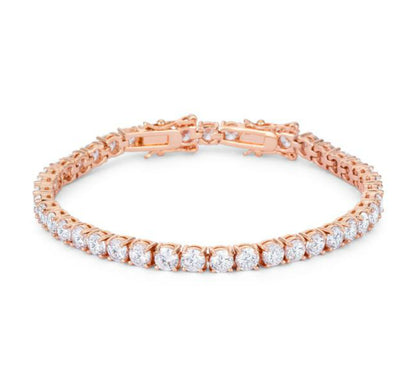 Juliette 3mm Round CZ Tennis Bracelet | 7.25in-8in | 10ct