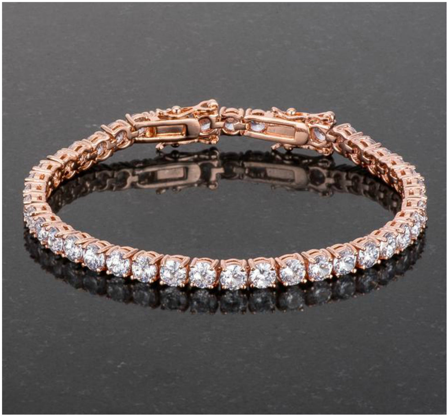 Juliette 3mm Round CZ Tennis Bracelet | 7.25in-8in | 10ct
