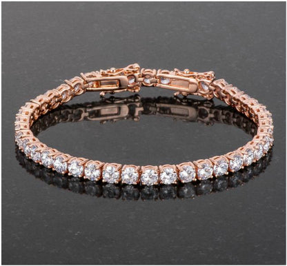 Juliette 3mm Round CZ Tennis Bracelet | 7.25in-8in | 10ct