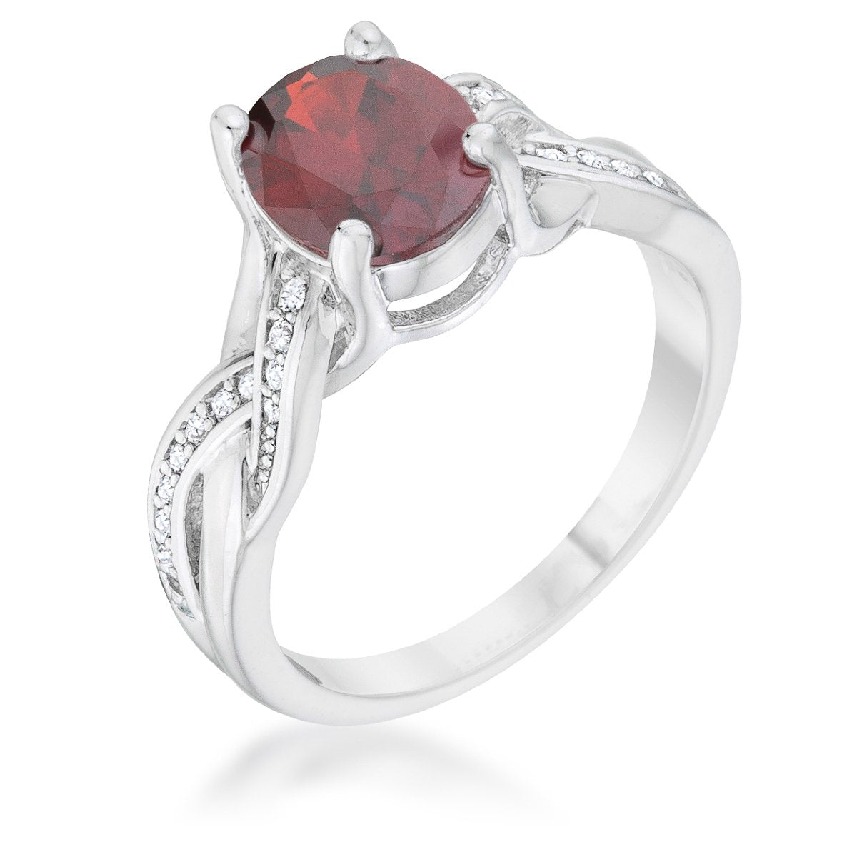 Justine 9x7mm Oval Cubic Zirconia Ring | 2ct