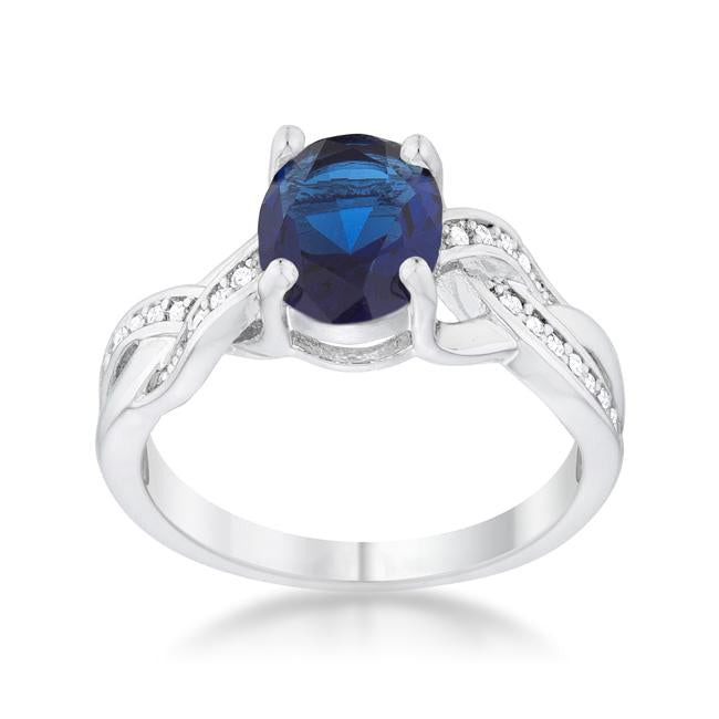 Justine 9x7mm Oval Cubic Zirconia Ring | 2ct