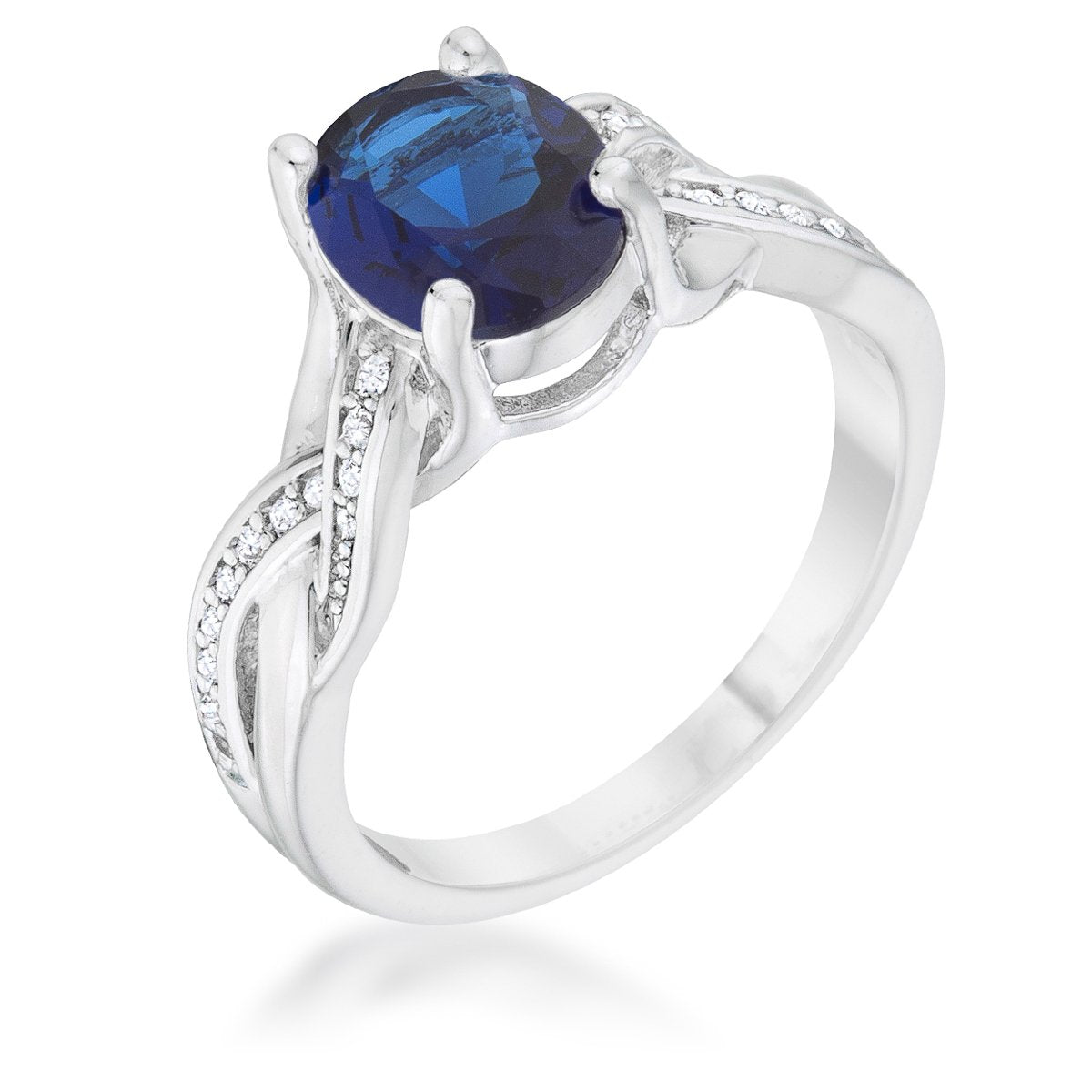 Justine 9x7mm Oval Cubic Zirconia Ring | 2ct