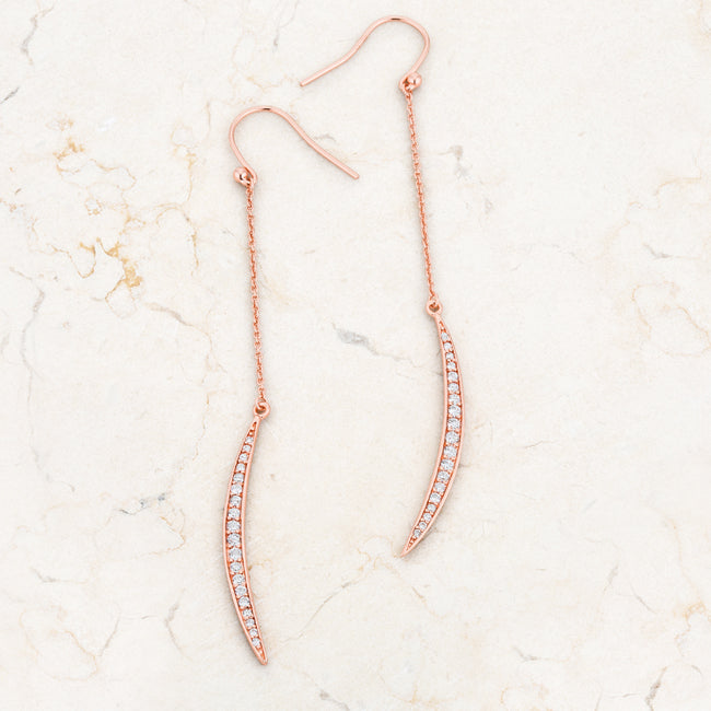 Luna Delicate Moon Drop Earrings