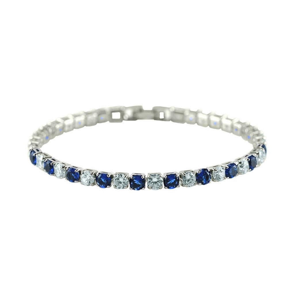 Micole 4mm Round CZ  Gold Tennis Bracelet – 7in