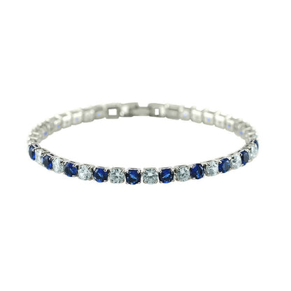 Micole 4mm Round CZ  Gold Tennis Bracelet – 7in