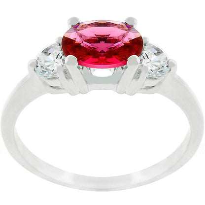 Miranna Three Stone  Oval CZ Ring | 1.5ct