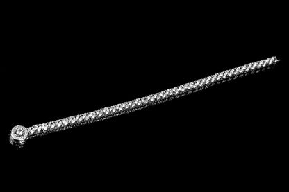 Pavana Vintage Clasp Round CZ Tennis Bracelet | 7.25in - Beloved Sparkles