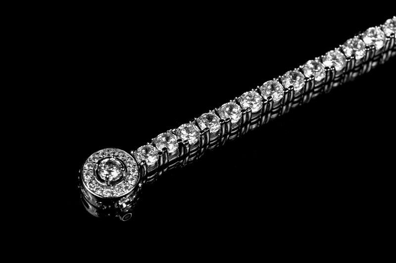 Pavana Vintage Clasp Round CZ Tennis Bracelet | 7.25in - Beloved Sparkles