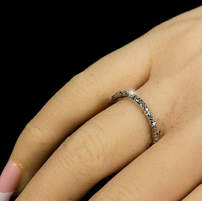 Renetta 1mm Round CZ Eternity Ring | 1ct