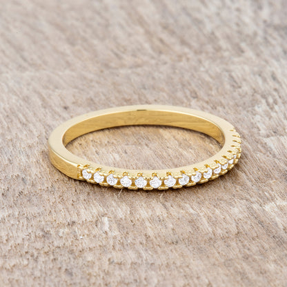 Rina Delicate 2mm CZ  Band Ring