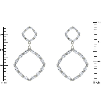 Shea Marquise CZ Cushion Dangle Earrings - Beloved Sparkles