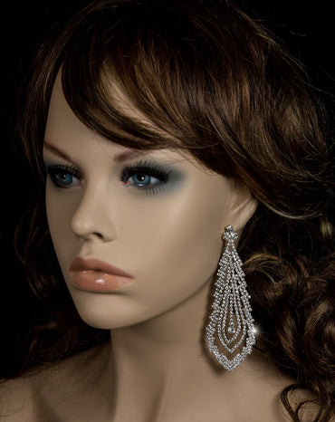 Lorna Cluster Chandelier Earrings | 107mm