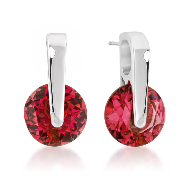 Tandy 8mm Clear Elegance Stud Earrings  | 2ct