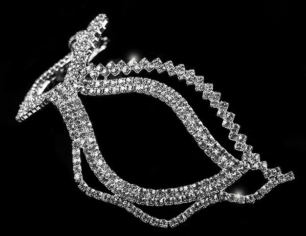 Jessie Classic Crystal Masquerade Mask