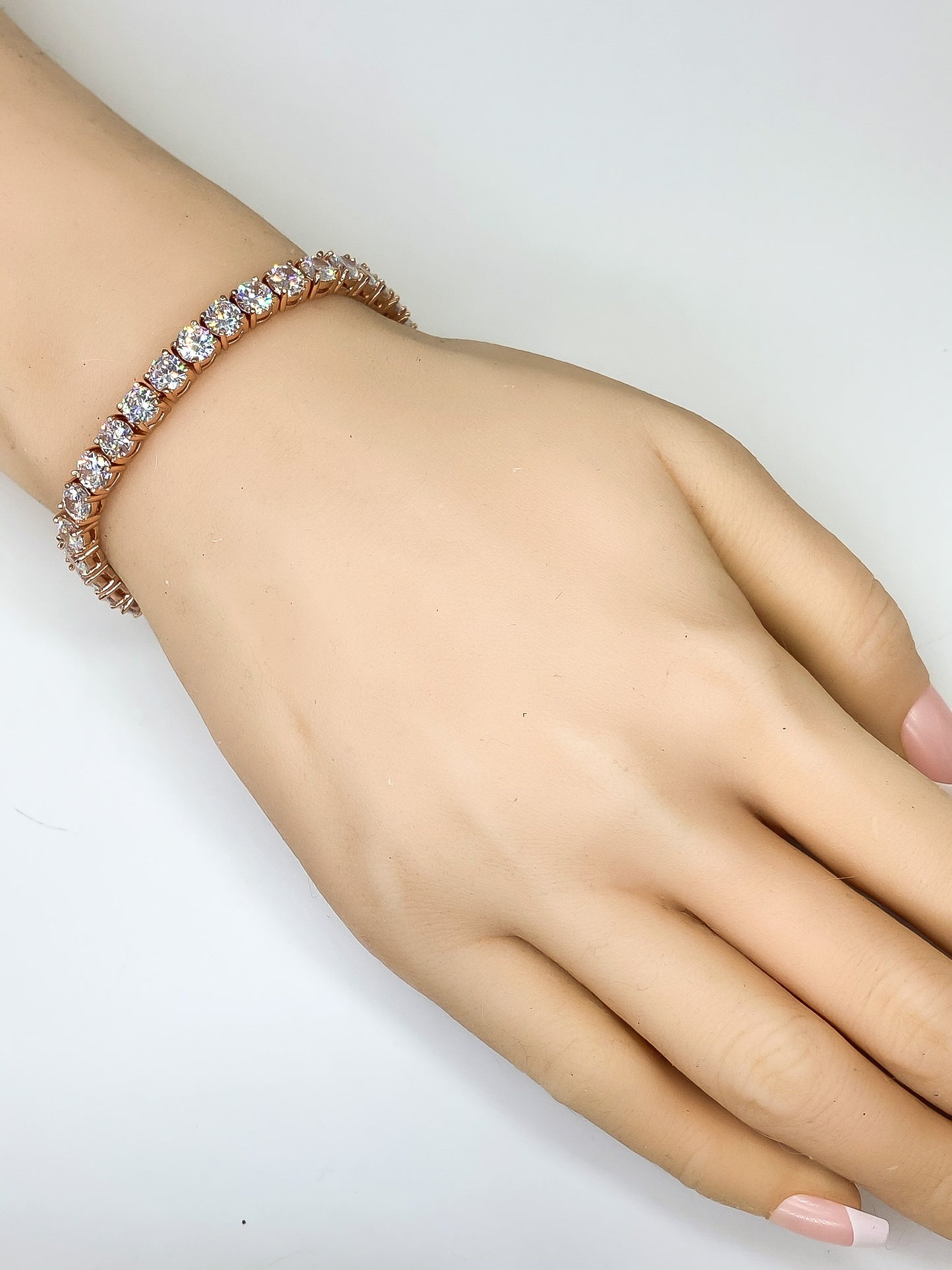 Juliette 3mm Round CZ Tennis Bracelet | 7.25in-8in | 10ct