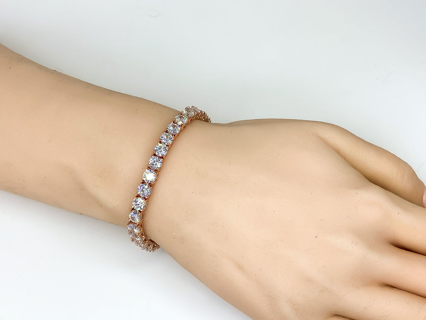 Juliette 3mm Round CZ Tennis Bracelet | 7.25in-8in | 10ct