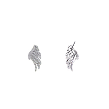 Angie Clear CZ Angel Wing Stud Earrings