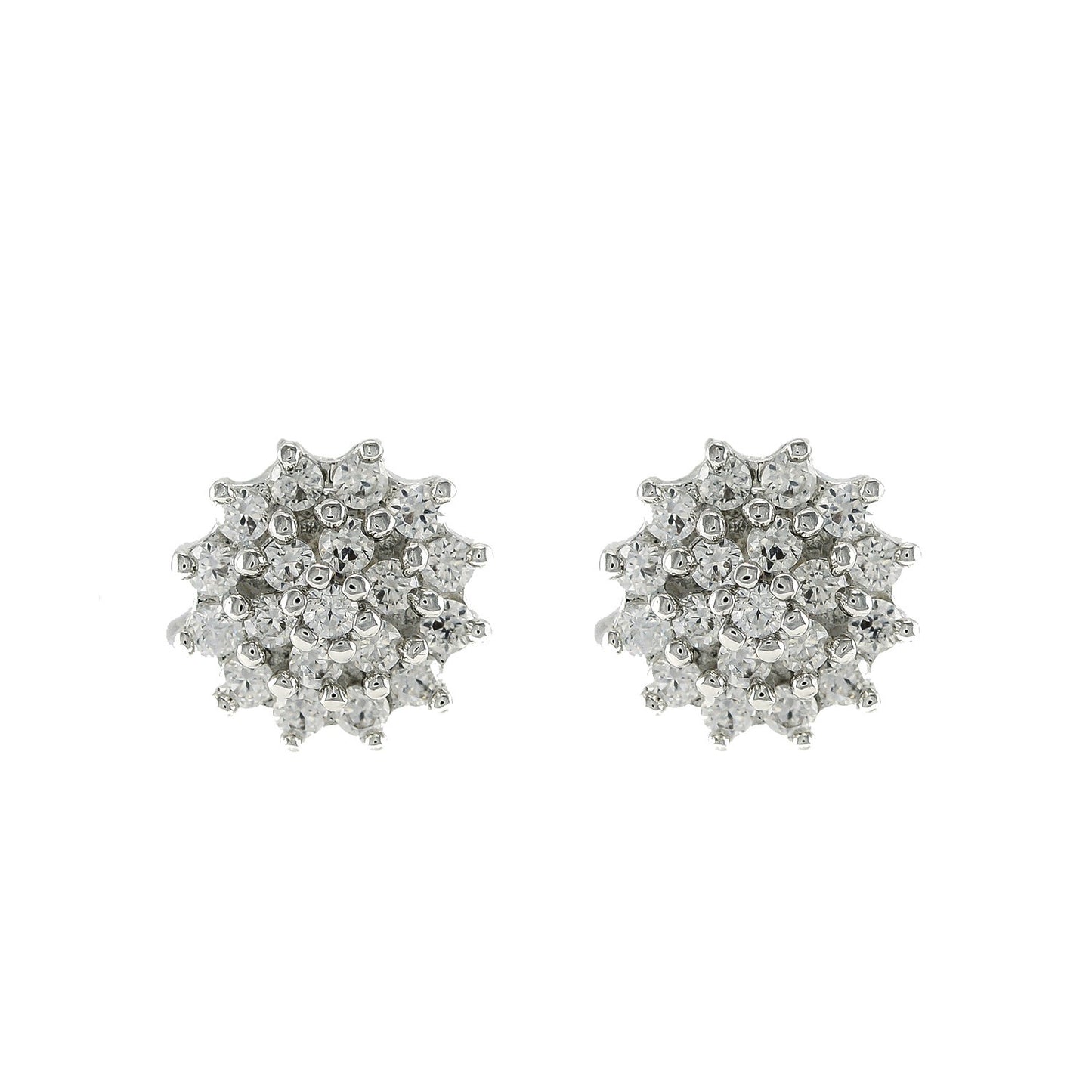 Coloma Round Cluster Stud Earrings