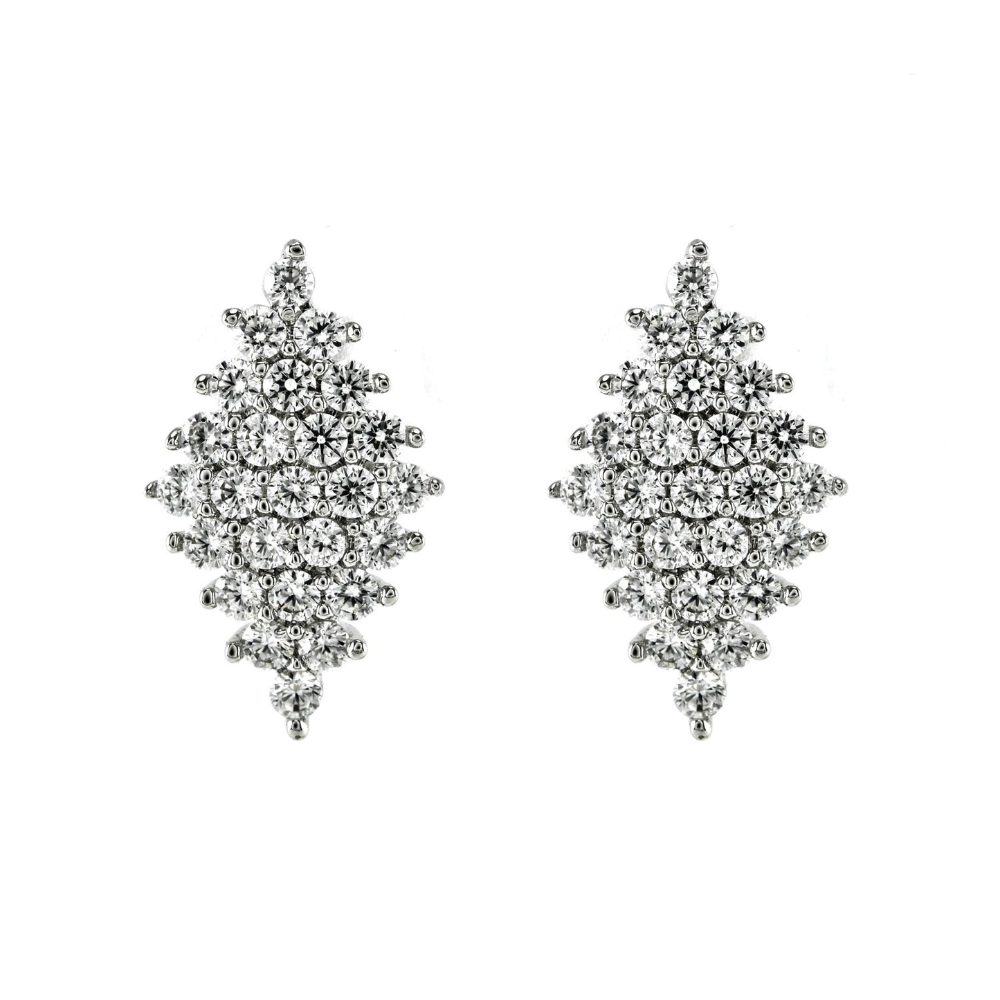Harlie Cluster CZ Stud Earrings