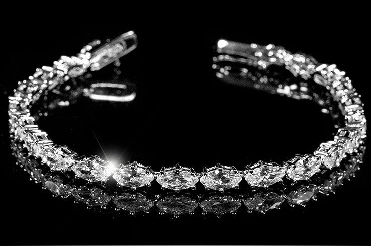 Paige Marquise CZ Tennis Bracelet | 7in - Beloved Sparkles