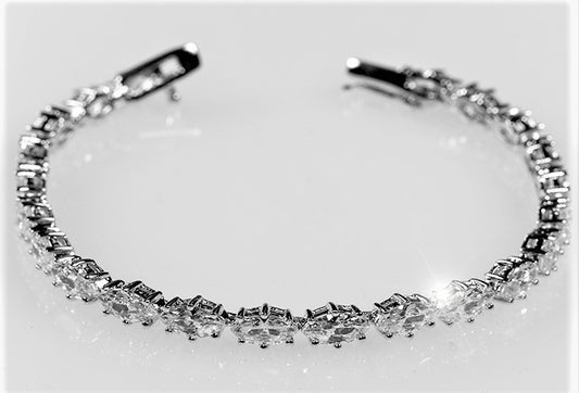 Paige Marquise CZ Tennis Bracelet | 7in - Beloved Sparkles