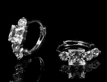 Preea Princess CZ Huggie Earrings