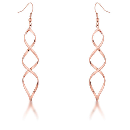 Casilda Silver Twist Dangle Earrings