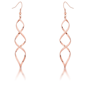 Casilda Gold Twist Dangle Earrings