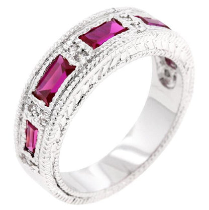 Halle Radiant CZ Bezel Band Ring | 1ct
