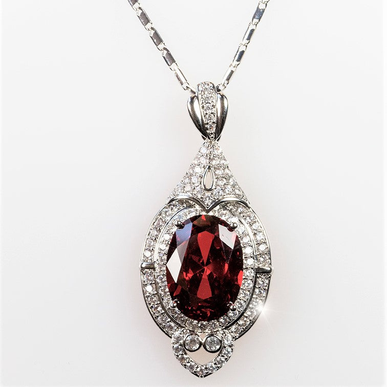 Princess Red Ruby Necklace - Venere Luxury