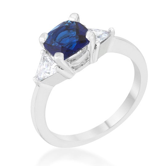 Shonda Three Stone Sapphire Engagement Ring | 1.8ct