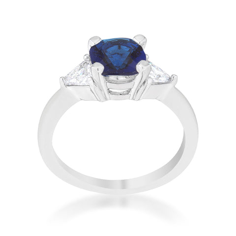 Shonda Three Stone Sapphire Engagement Ring | 1.8ct