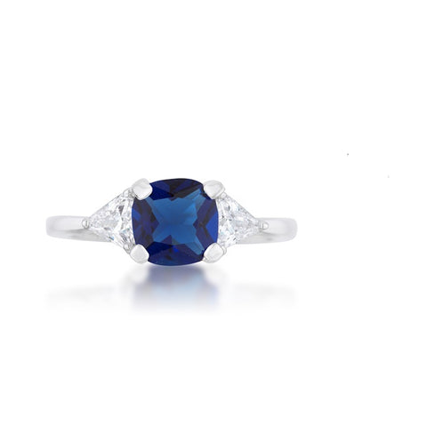 Shonda Three Stone Sapphire Engagement Ring | 1.8ct