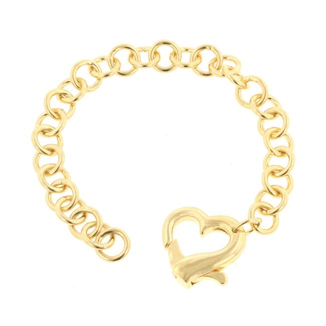 Adena Golden Heart Chain Bracelet  – 7in