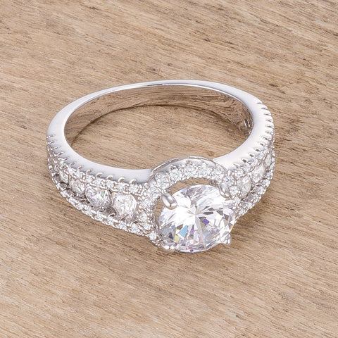 Alexia 1.3ct Round Solitaire Engagement Halo Ring | 2.8ct