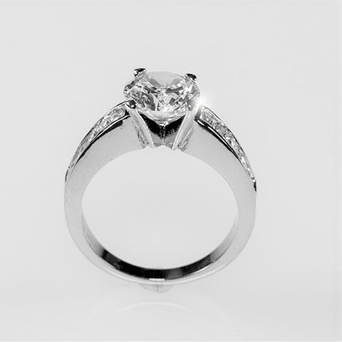 Alnor Classic Round Solitaire Engagement Ring | 3.5ct