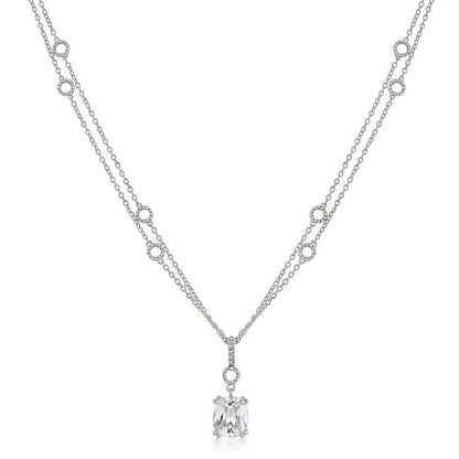 Amaris 12x10mm Radiant CZ Pendant Necklace | 6.5ct
