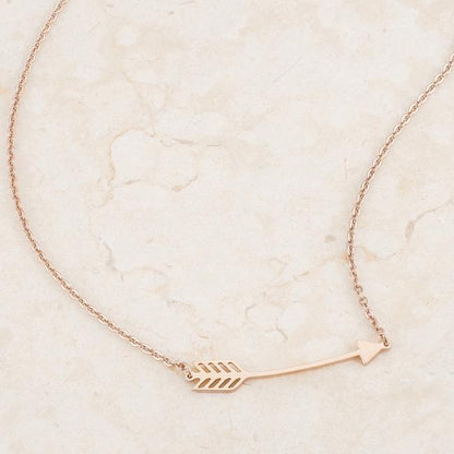 Arianna Rose Gold Arrow Necklace | Stainless Steel
