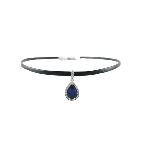 Aruna Sapphire Drop Choker