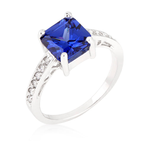 Barrie Tanzanite Princess Cut Solitaire Ring | 2.3ct