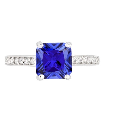 Barrie Tanzanite Princess Cut Solitaire Ring | 2.3ct