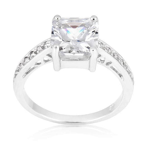 Barrie 2ct Princess Cut Solitaire Engagement Ring | 2.3ct